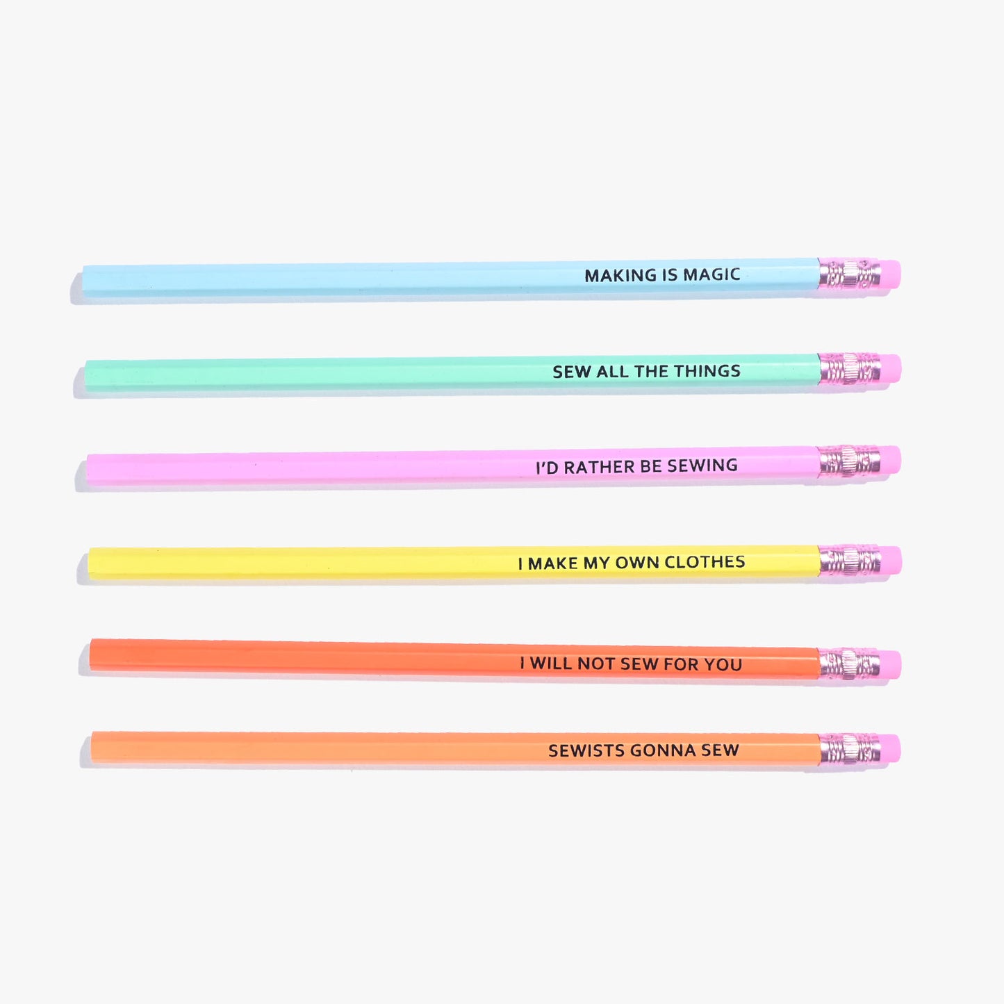 Sewing Themed Pencils | Pack of 6 HB Pencils