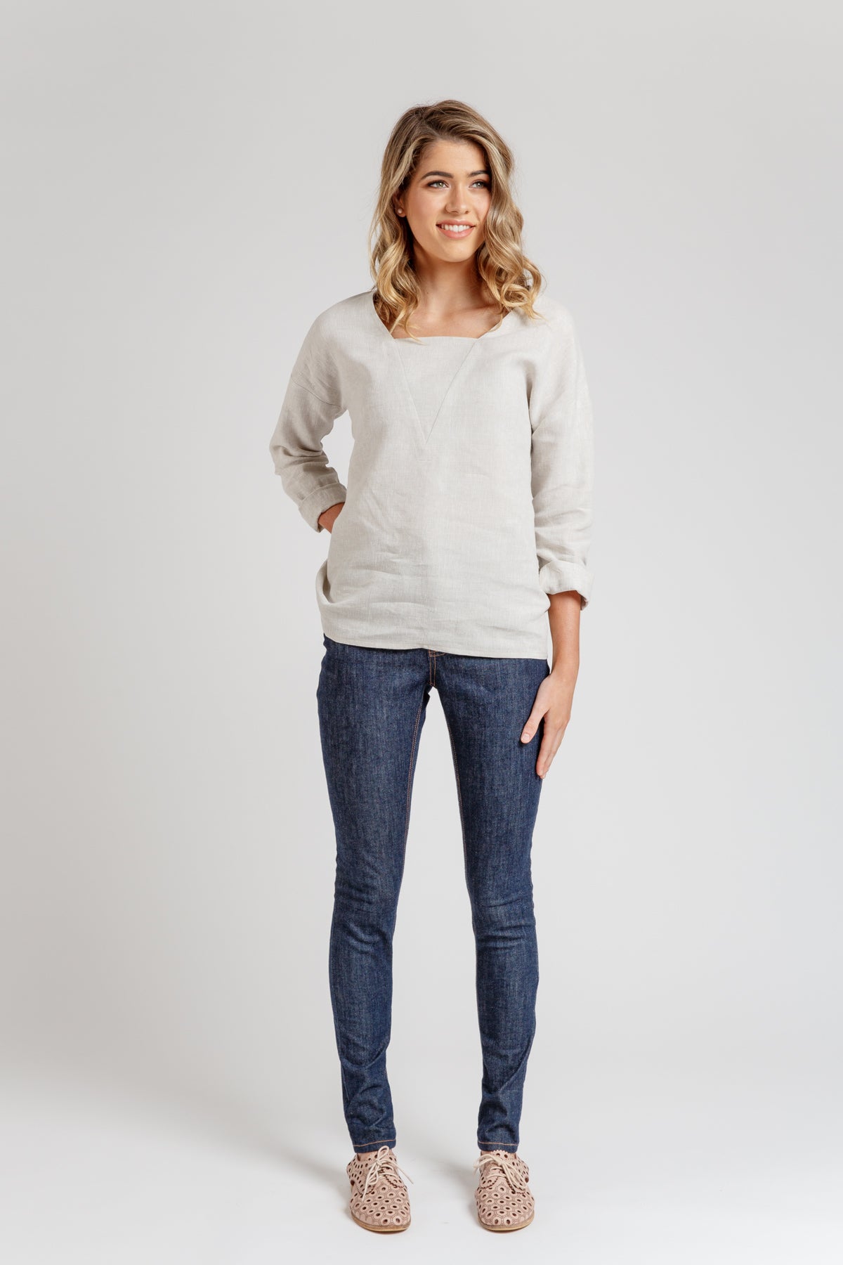 Olive Dress & Blouse