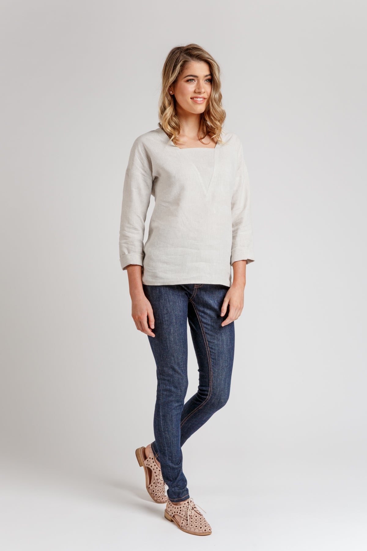 Olive Dress & Blouse