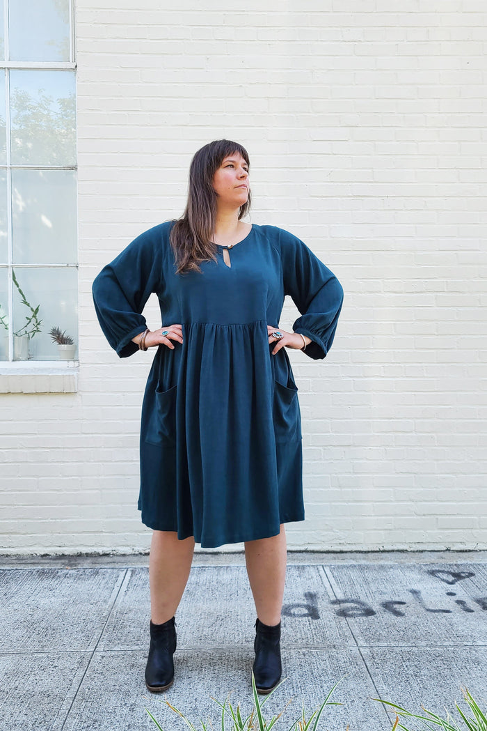 Romey Gathered Dress & Top (sizes 16 - 34)